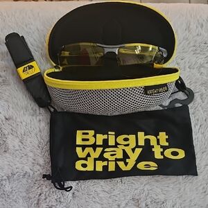 KNIGHT VISOR Yellow Tinted Driving Glasses